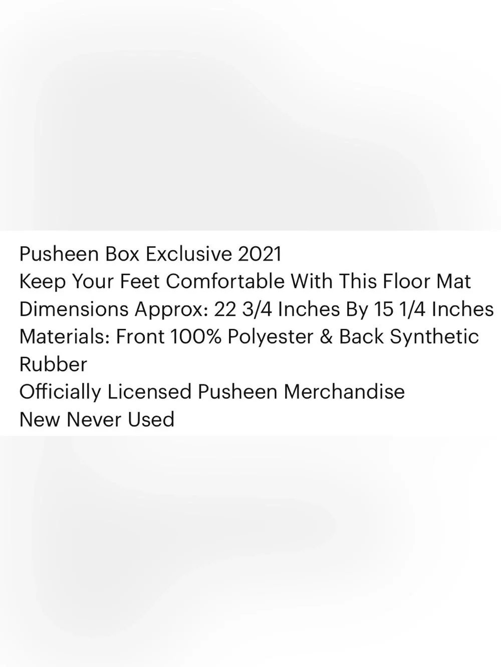 Pusheen Takin’ It Easy Floor Mat NWT